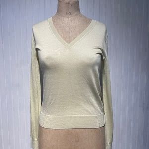 Silk V-Neck Sweater
